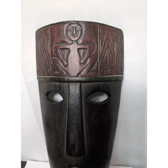 Indonesia Timorese Ancestral Wooden Mask - Picture 2 of 5